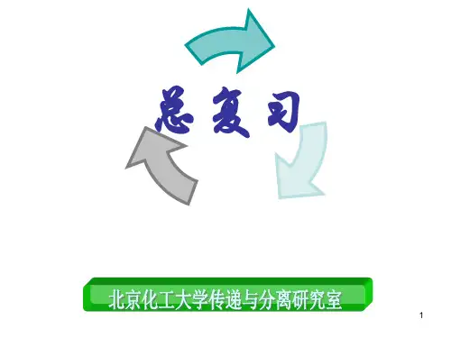 北京化工大学化工传递过程原理总复习ppt课件