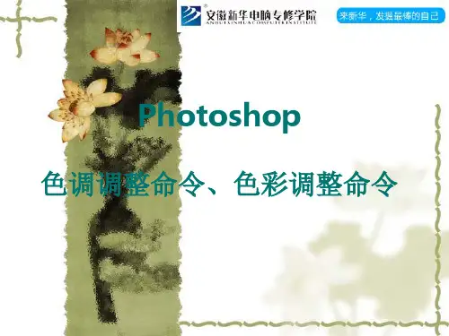Photoshop色调调整命令、色彩调整命令