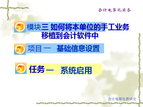 《会计电算化实务》PPT课件