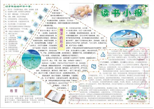 读书小报A4手抄报