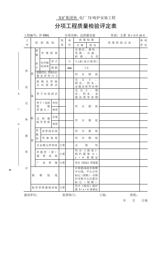 过热器安装1