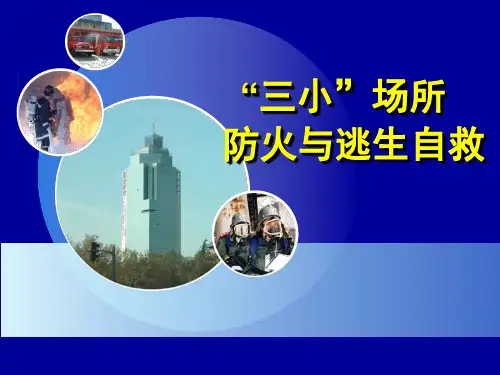 “三小”场所防火与逃生自救