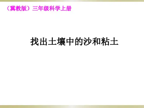 三年级上册科学课件-6《观察土壤》 ｜冀教版      (共15张PPT)