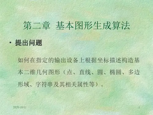 1第二章-基本图形的生成-直线圆1精品PPT课件