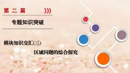 2018高考地理大二轮复习第2篇模块知识交汇3区域问题的综合探究课件