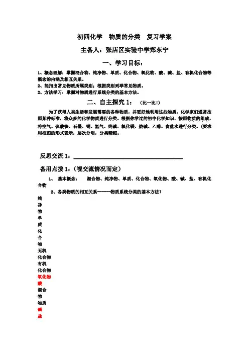 物质的分类