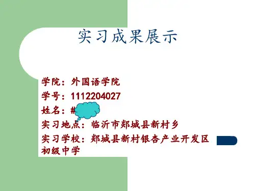 实习成果展示