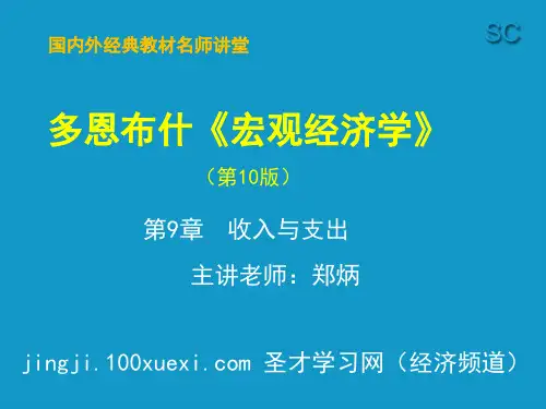 多恩布什《宏观经济学》第10版 第9章 收入与支出