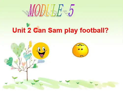 外研版(三起)四年级上册Module 5《Unit 2 Can Sam play football》ppt课件2