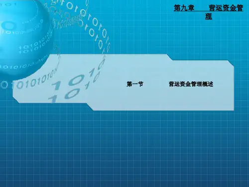 《营运资金管理概述》PPT课件