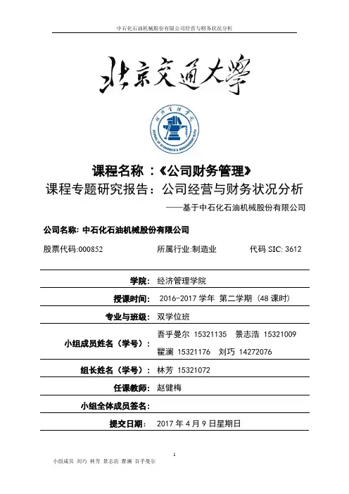 财务分析报告 2