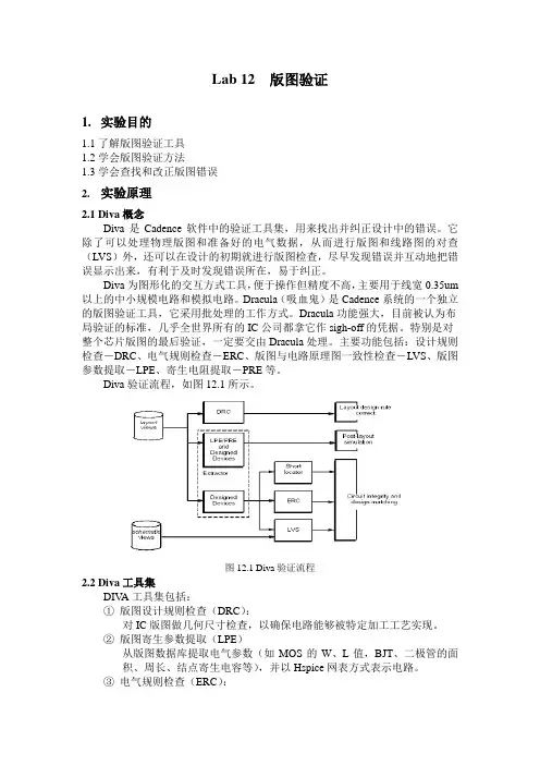 Lab 12  版图验证