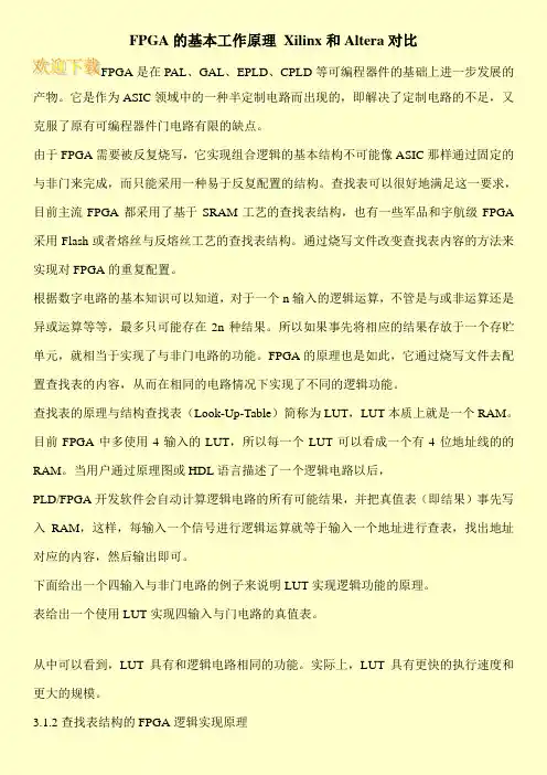 FPGA的基本工作原理 Xilinx和Altera对比