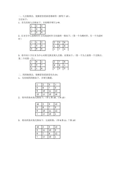 九宫格算法
