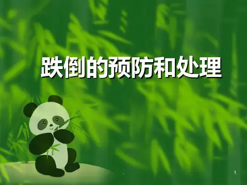 跌倒的预防和处理PPT课件
