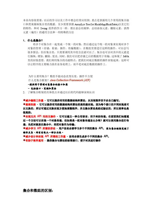 集合知识点