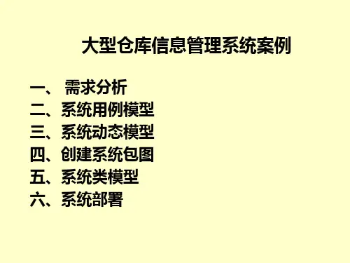 大型仓库管理系统需求分析