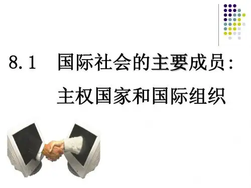 国际社会的主要成员：主权国家和国际组织