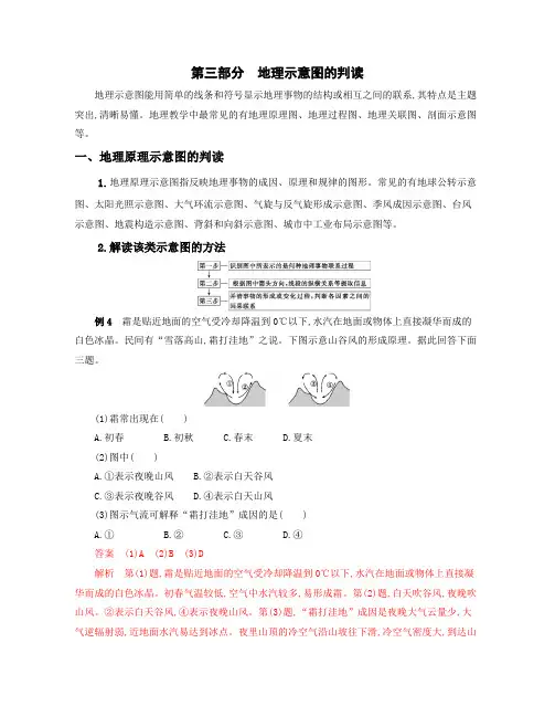 2020版浙江选考地理：地理示意图的判读