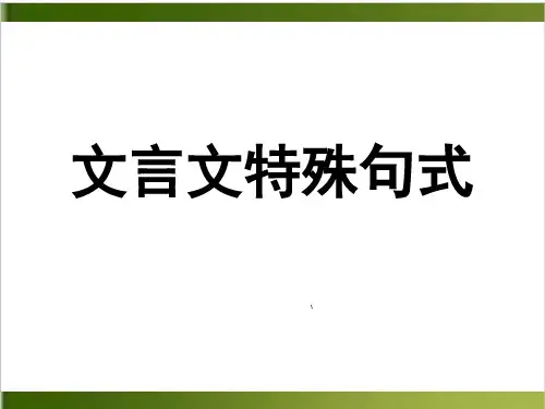 文言文特殊句式整理23