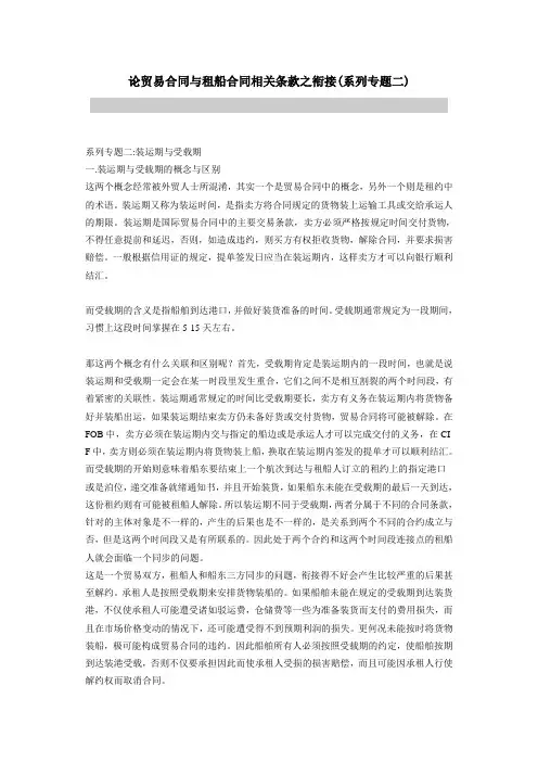 贸易合同与租船条款2