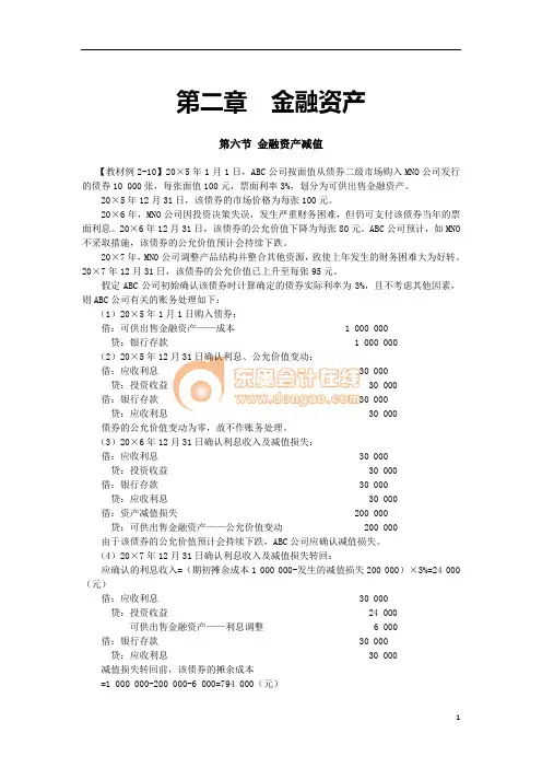 【011】第二章  金融资产(8)