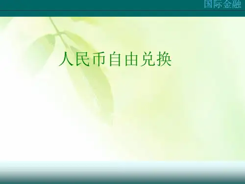 人民币自由兑换(PPT 60页).ppt