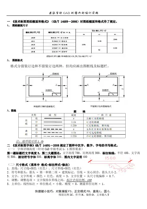 制图格式标准
