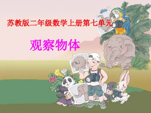 二年级上册数学苏教版《观察物体》