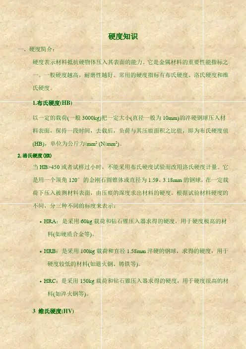 布氏硬度和洛氏硬度对照表
