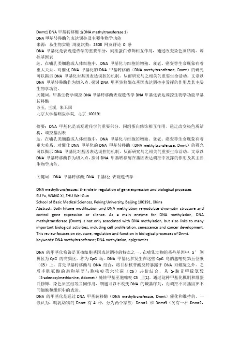 DNMT相关资料
