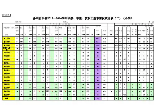 2013年业务 财务年报对照表