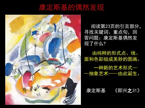 人美版高中美术鉴赏第五课走进抽象艺术ppt演示课件