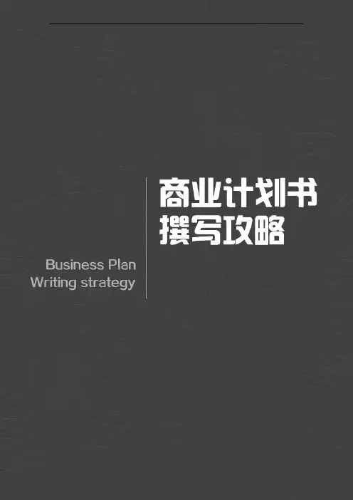 商业计划书撰写步骤与技巧
