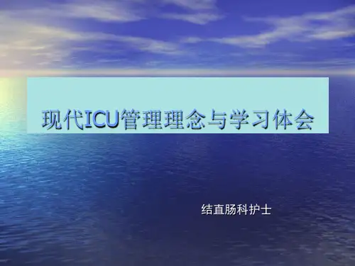 ICU心得PPT课件