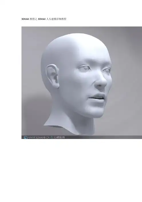 3DMAX教程之3DMAX人头建模详细教程