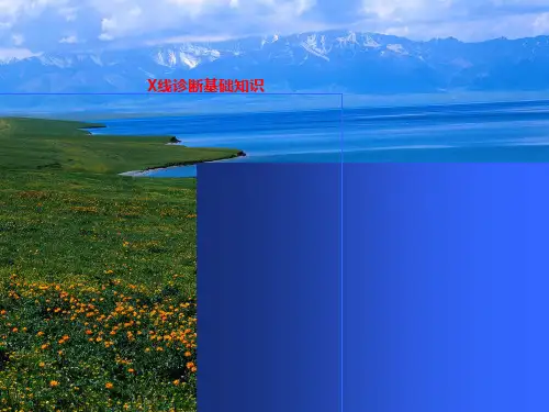 X线诊断基础知识