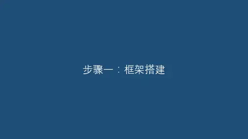 步骤一框架搭建