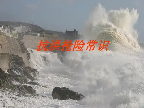抗洪抢险常识 ppt课件