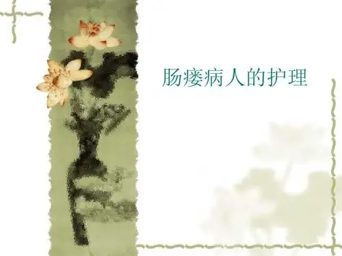 肠瘘病人的护理