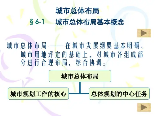 城市规划原理城市总体布局