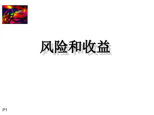 风险与收益的计算