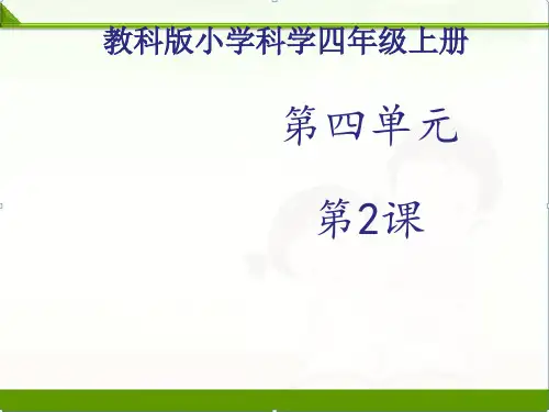 教科版四年级科学上册课件：《骨骼、关节和肌肉》课件第1课时