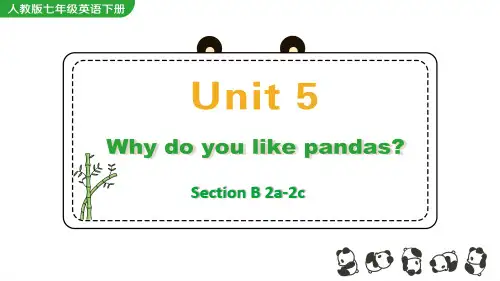 人教版七年级英语下册教学课件Unit 5 Section B 2a-2c