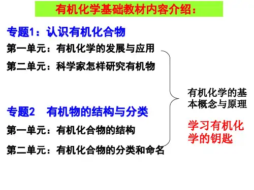 《有机化学基础》之《有机概念相关的基本知识》精品PPT课件