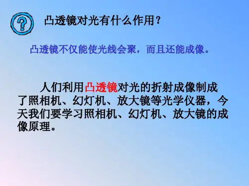 凸透镜成倒立放大实像