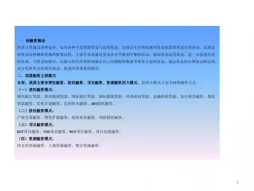 投融资模式