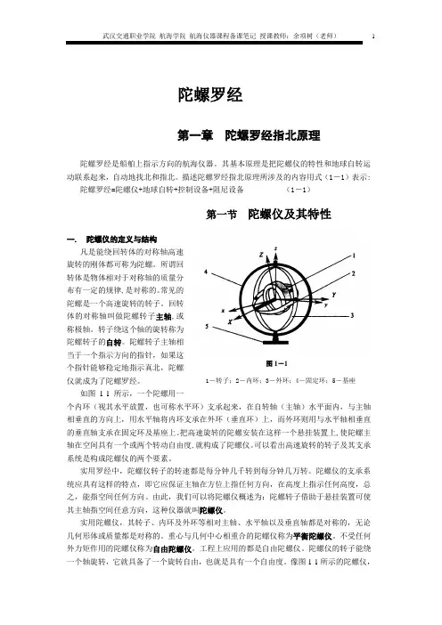 第四章 陀螺罗经
