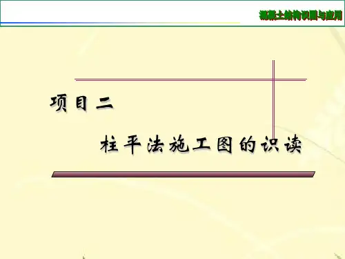 钢筋混凝土平法施工图识读 2.1 柱的平法制图规则