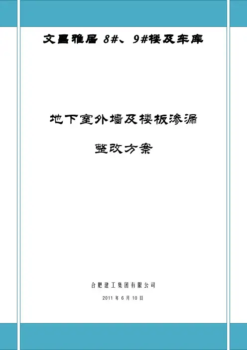 渗漏整改方案